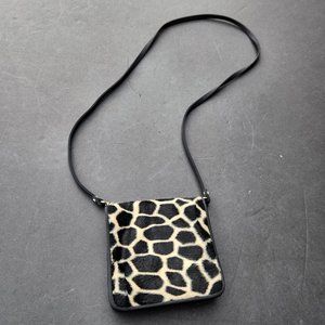 Small Organizer Crossbody Bag Purse Wallet on String Animal Print Koltov